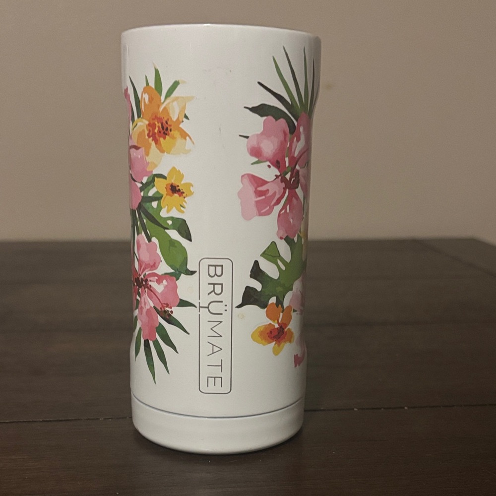 Floral White Tumbler